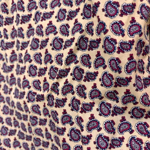 Vintage Mr. Witt Yellow Paisley Long Sleeve Button Down Blouse Made in USA M - Picture 5 of 10